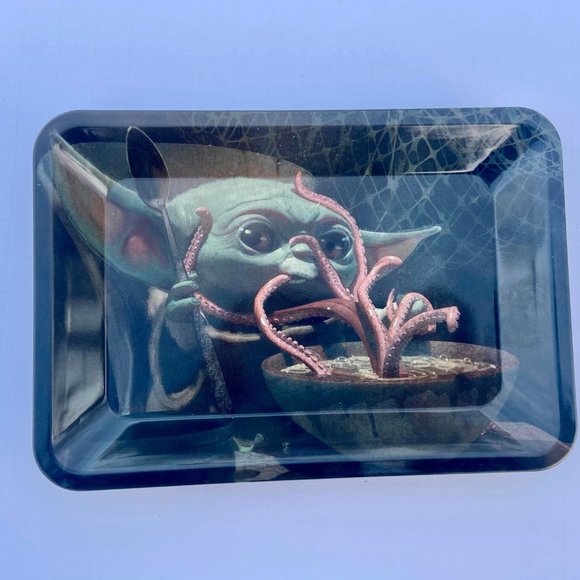 MINI TRAY Vintage Style Metal Small Tray / baby Yoda - Picture 3 of 6